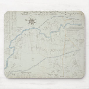 Hackneyの沼地1745年の新しく、正しい地図(lith マウスパッド