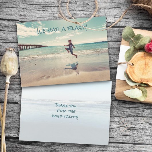 Had a Blastビーチホスピタリティサンキューフラットカード サンキューカード