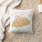 Had a Panic Attack for Breakfast Cute Croissant クッション (ブランケット)