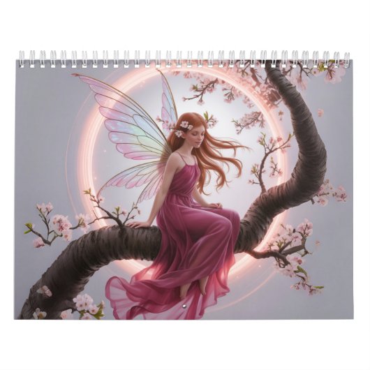 Hada mágica entre flores de cerezo – Ilustración d カレンダー (カバー)