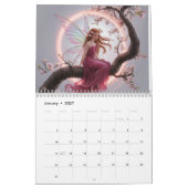 Hada mágica entre flores de cerezo – Ilustración d カレンダー (1月 2027)