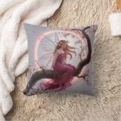 Hada mágica entre flores de cerezo – Ilustración d クッション (ブランケット)