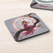 Hada mágica entre flores de cerezo – Ilustración d コースター (左側)