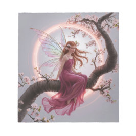 Hada mágica entre flores de cerezo – Ilustración d ノートパッド