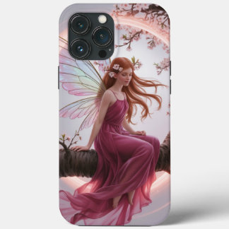 Hada mágica entre flores de cerezo – Ilustración d iPhone 13 Pro Maxケース
