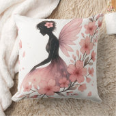 Hada Rosa con Flores de Sakura クッション (ブランケット)