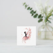 Hada Rosa con Flores de Sakura スクエア名刺 (スタンド正面)
