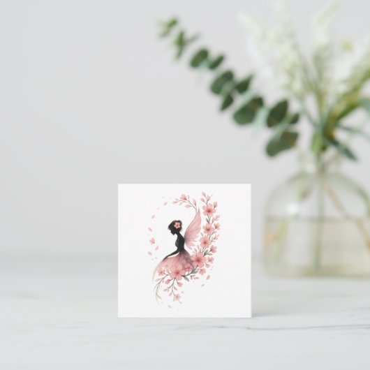 Hada Rosa con Flores de Sakura スクエア名刺 (スタンド正面)