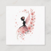 Hada Rosa con Flores de Sakura スクエア名刺 (正面)