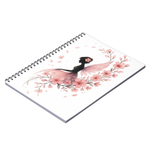 Hada Rosa con Flores de Sakura ノートブック (左側)