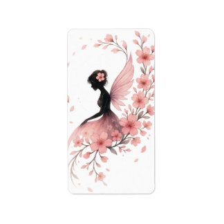 Hada Rosa con Flores de Sakura ラベル