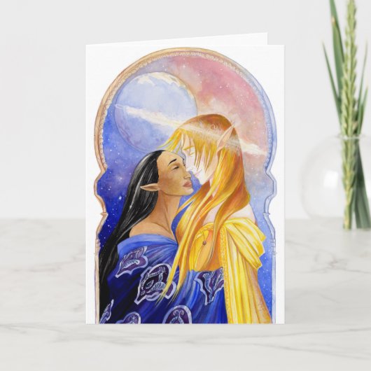 Hadara and the Sun King Blank Greeting Card カード (正面)