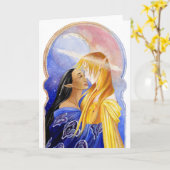 Hadara and the Sun King Blank Greeting Card カード (黄色い花)