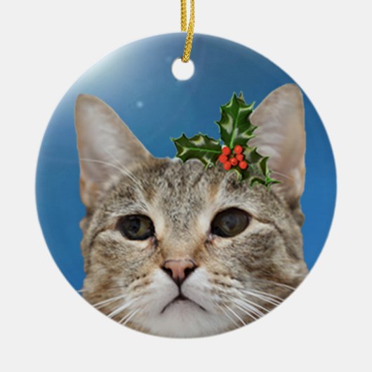 Haddieの女の子の休日のオーナメント セラミックオーナメント (正面)