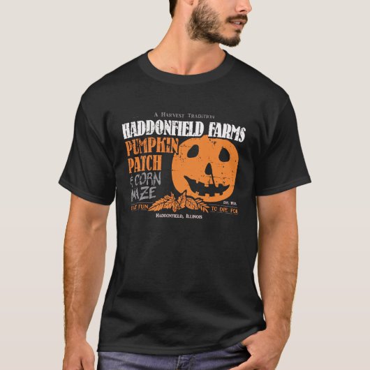 Haddonfield Farms Pumpkin Patch Forever October Tシャツ (正面)