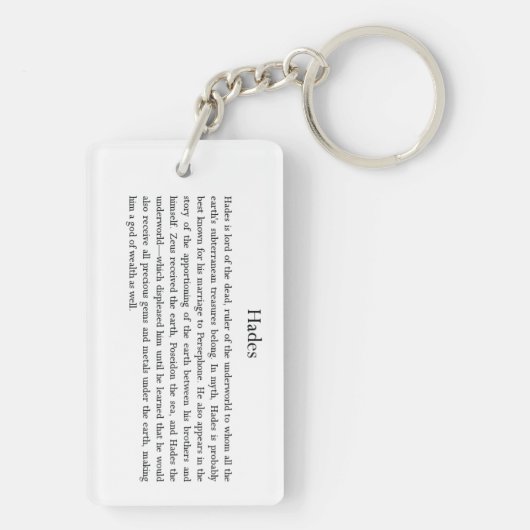 Hades Keychain キーホルダー (裏面)