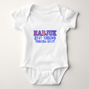 HadjukサポータTシャツ ベビーボディスーツ