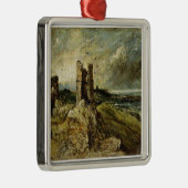 Hadleighの城(右ページ)のスケッチ(millboarの油 メタルオーナメント (右)