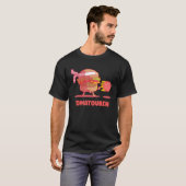 Hadouken Burger Street Fight Tomato in Fast Food V Tシャツ (正面フル)