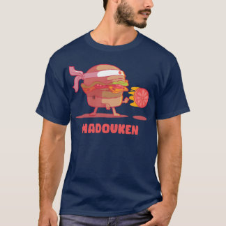 Hadouken Burger Street Fightomato in Fast Food fun Tシャツ