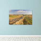 Hadrian's Wall Streted Canvas Print キャンバスプリント (インサイチュ (ウッドフロア))