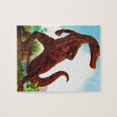 Hadrosaurusの恐竜 ジグソーパズル (横)