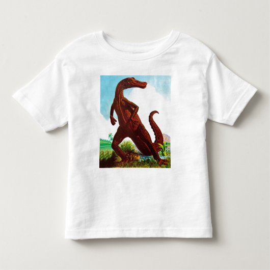 Hadrosaurusの恐竜 トドラーTシャツ (正面)