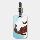 Hadrosaurusの恐竜 ラゲッジタグ (正面縦)