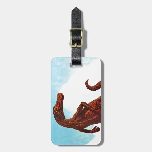 Hadrosaurusの恐竜 ラゲッジタグ (正面縦)