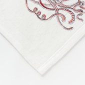 Haeckelのくらげのフリースブランケット フリースブランケット (角)