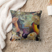 Haeckelの~のいそぎんちゃくのクッション クッション (ブランケット)