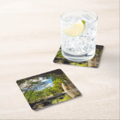 Haew Suwatの滝 スクエアペーパーコースター (インサイチュ)