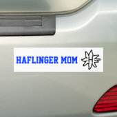 Haflingerのお母さん-バンパーステッカー バンパーステッカー (車上)