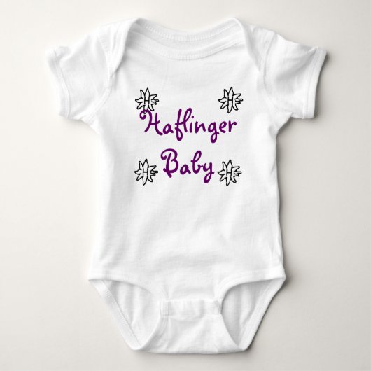 Haflingerのベビー ベビーボディスーツ (正面)