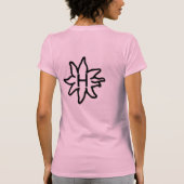 Haflingerの小柄いティー Tシャツ (裏面)