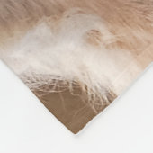 Haflingerの馬は抱きしめているロバcomfortab産み、 フリースブランケット (角)