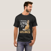 Haflinger Horse I Freaking Love My Haflinger Tシャツ (正面フル)