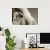 Haflinger Porträt - Horse - cheval ポスター (ホームオフィス)
