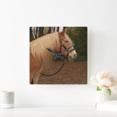 Haflinger Wallach Mifisto - Wanduhr スクエア壁時計 (ホーム)