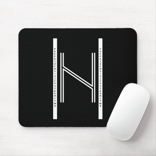 Hagalaz BW Mouse Pad マウスパッド (マウス)