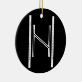 Hagalaz BW Ornaments セラミックオーナメント (右)