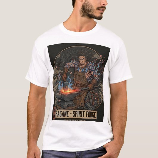 Hagane the Spirit Forge Blacksmith - Neo-Tradition Tシャツ (正面)