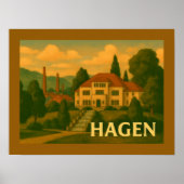 Hagen Germany City Art ポスター (正面)