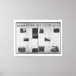 Hagerstownワシントン・ヘラルド1912で特集 キャンバスプリント