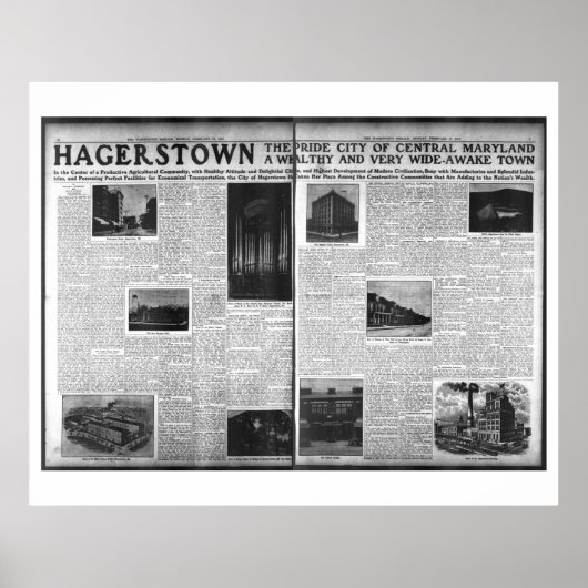 Hagerstownワシントン・ヘラルド1912で特集 ポスター (正面)