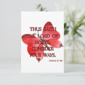 Haggai 1:7 KJV聖句キリスト教聖なる書物、 経典Pic カード (スタンド正面)