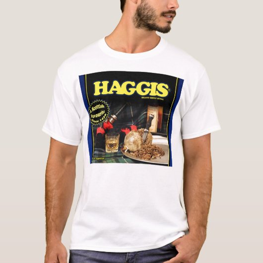 Haggisのブランドのヒツジのもつ Tシャツ (正面)