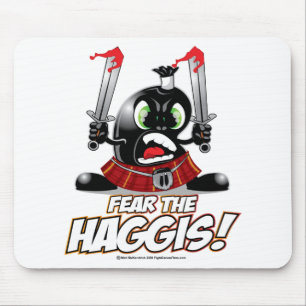 Haggisを恐れて下さい マウスパッド