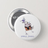 haggisを投げること 缶バッジ (正面&裏面)