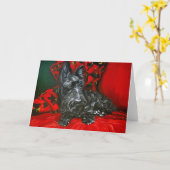 Haggisスコットランドテリア カード (黄色い花)